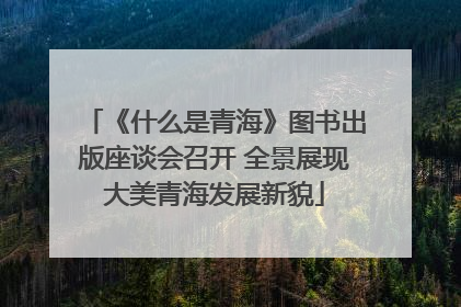 《什么是青海》图书出版座谈会召开 全景展现大美青海发展新貌