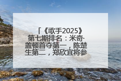 《歌手2025》第七期排名：米奇·盖顿首夺第一，陈楚生第二，郑欣宜将参加下一轮张榜赛