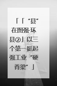 「“县”在图强·环县②」以三个第一挺起强工业“硬脊梁”