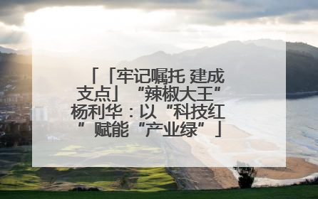 「牢记嘱托 建成支点」“辣椒大王”杨利华：以“科技红”赋能“产业绿”