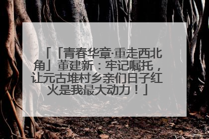 「青春华章·重走西北角」董建新：牢记嘱托，让元古堆村乡亲们日子红火是我最大动力！