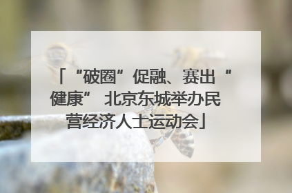 “破圈”促融、赛出“健康” 北京东城举办民营经济人士运动会