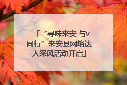 “寻味来安 与v同行”来安县网络达人采风活动开启