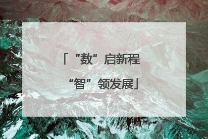 “数”启新程 “智”领发展