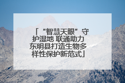 “智慧天眼”守护湿地 联通助力东明县打造生物多样性保护新范式