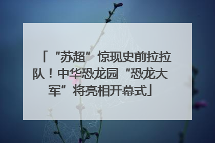 “苏超”惊现史前拉拉队！中华恐龙园“恐龙大军”将亮相开幕式