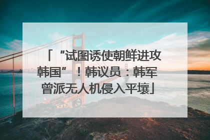 “试图诱使朝鲜进攻韩国”！韩议员：韩军曾派无人机侵入平壤