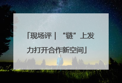 现场评｜“链”上发力打开合作新空间