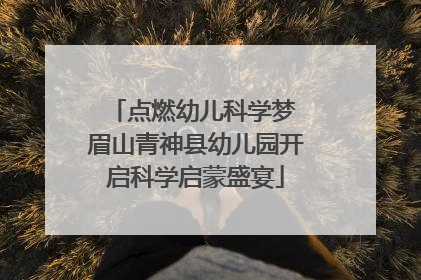 点燃幼儿科学梦 眉山青神县幼儿园开启科学启蒙盛宴