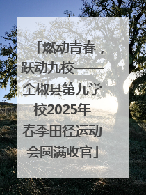 燃动青春，跃动九校——全椒县第九学校2025年春季田径运动会圆满收官