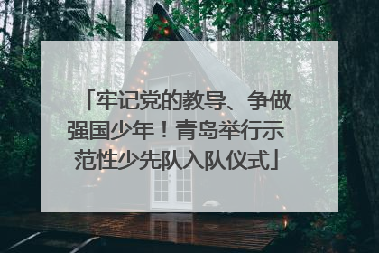 牢记党的教导、争做强国少年！青岛举行示范性少先队入队仪式