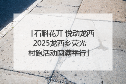石斛花开 悦动龙西 2025龙西乡荧光村跑活动圆满举行