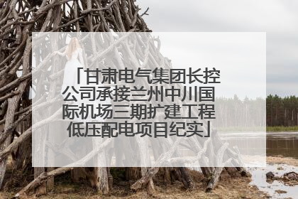 甘肃电气集团长控公司承接兰州中川国际机场三期扩建工程低压配电项目纪实