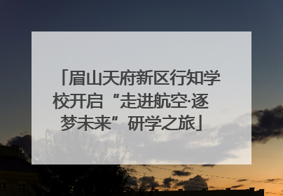 眉山天府新区行知学校开启“走进航空·逐梦未来”研学之旅