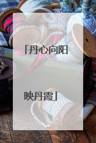 丹心向阳映丹霞