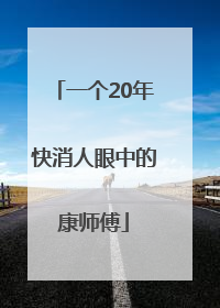 一个20年快消人眼中的康师傅