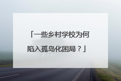 一些乡村学校为何陷入孤岛化困局？