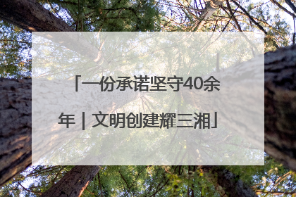 一份承诺坚守40余年｜文明创建耀三湘