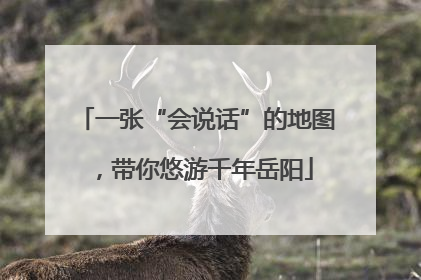 一张“会说话”的地图，带你悠游千年岳阳