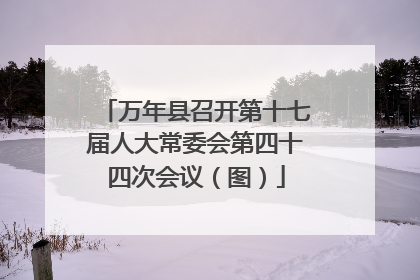 万年县召开第十七届人大常委会第四十四次会议（图）