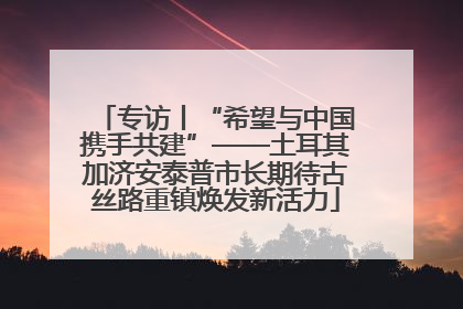 专访丨“希望与中国携手共建”——土耳其加济安泰普市长期待古丝路重镇焕发新活力