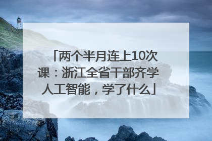 两个半月连上10次课：浙江全省干部齐学人工智能，学了什么