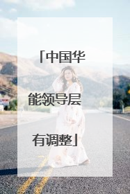 中国华能领导层有调整