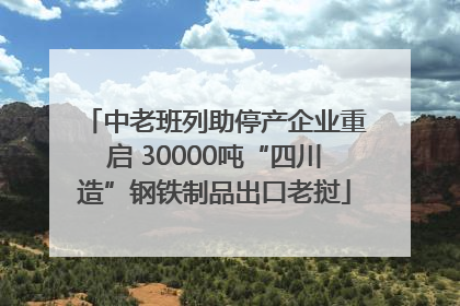 中老班列助停产企业重启 30000吨“四川造”钢铁制品出口老挝