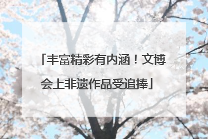 丰富精彩有内涵！文博会上非遗作品受追捧