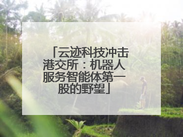 云迹科技冲击港交所：机器人服务智能体第一股的野望