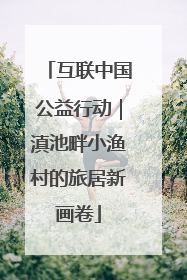 互联中国公益行动｜滇池畔小渔村的旅居新画卷