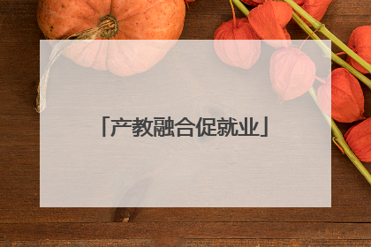 产教融合促就业