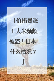 价格暴涨！大米频频被盗！日本什么情况？