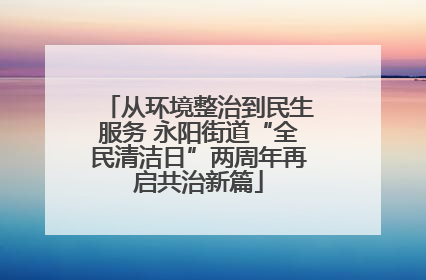 从环境整治到民生服务 永阳街道“全民清洁日”两周年再启共治新篇