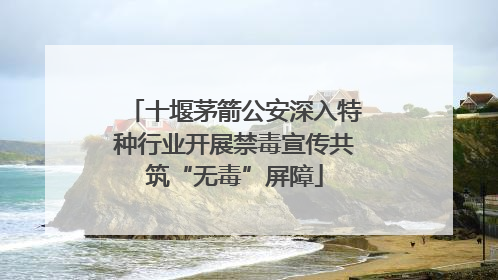 十堰茅箭公安深入特种行业开展禁毒宣传共筑“无毒”屏障