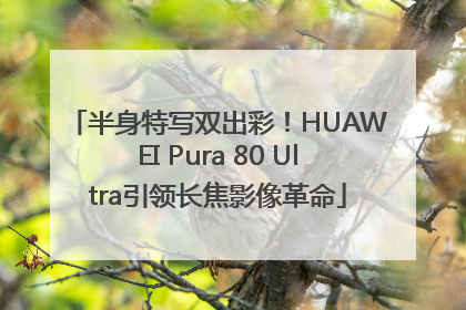 半身特写双出彩！HUAWEI Pura 80 Ultra引领长焦影像革命