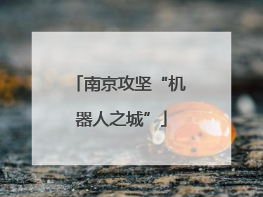 南京攻坚“机器人之城”