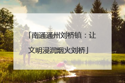 南通通州刘桥镇：让文明浸润烟火刘桥