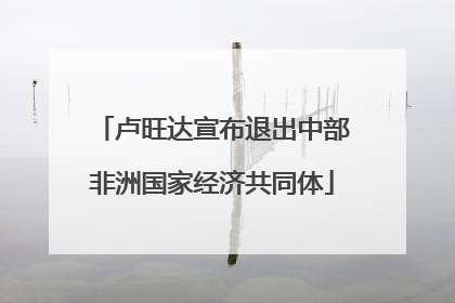 卢旺达宣布退出中部非洲国家经济共同体