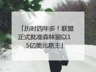 历时四年多！联盟正式批准森林狼以15亿美元易主