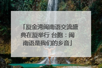 厦金湾闽南语交流盛典在厦举行 台胞：闽南语是我们的乡音