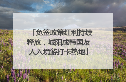 免签政策红利持续释放，城阳成韩国友人入境游打卡热地