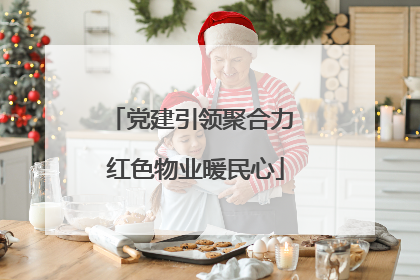 党建引领聚合力 红色物业暖民心