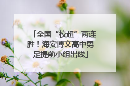 全国“校超”两连胜！海安博文高中男足提前小组出线