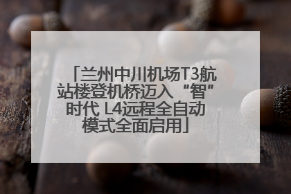 兰州中川机场T3航站楼登机桥迈入“智”时代 L4远程全自动模式全面启用