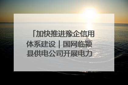 加快推进豫企信用体系建设｜国网临颍县供电公司开展电力行业信用企业现场咨询访谈工作