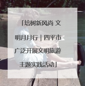 培树新风尚 文明月月行｜四平市广泛开展文明旅游主题实践活动