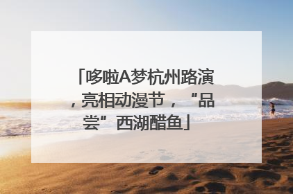 哆啦A梦杭州路演，亮相动漫节，“品尝”西湖醋鱼