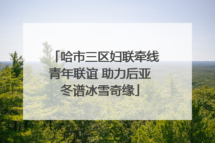 哈市三区妇联牵线青年联谊 助力后亚冬谱冰雪奇缘