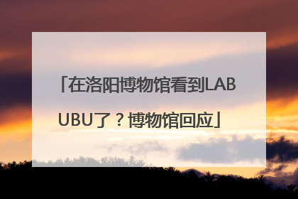 在洛阳博物馆看到LABUBU了？博物馆回应